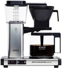 Moccamaster KGB Select Filterkaffeemaschine 1,25 Liter 1520W Anti-Tropf-Mechanismus silber poliert