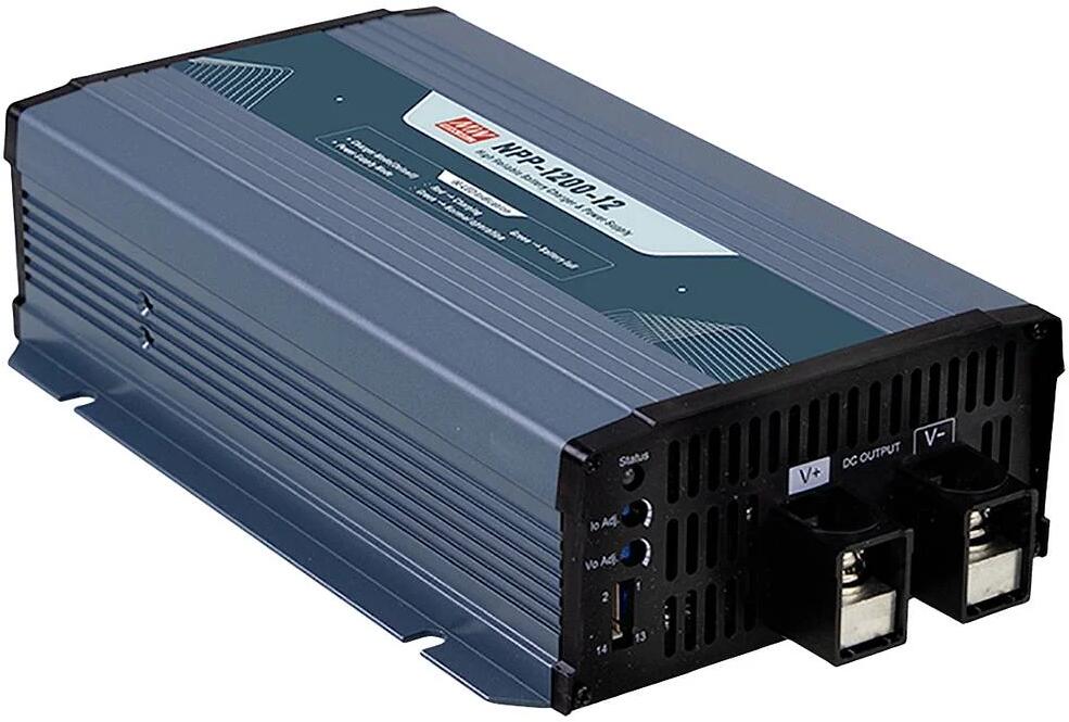MW Mean Well NPP-1200-12 Bleiakku-Ladegerät Batterielader Bleilader max. 70A 12V