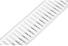 2500 Stück Wago 211-821 Etiketten Einsteckschild für Smart Printer Thermotransferdrucker weiß