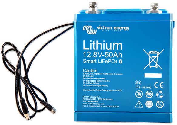Victron Smart Lithium-Ionen Batterie Versorgungsbatterie Campingbatterie LiFePO4 12,8V 50Ah