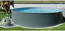 BWT Ersatz-Rahmen Stahlwandrahmen für Splash Stahlwand-Pool 360x110cm rund Rattan-Optik