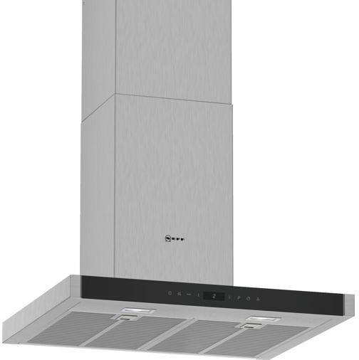 Neff D65BMP5N0 N70 Dunstabzugshaube Wandhaube 59,8cm breit Abluft-Umluft LED TouchControl edelstahl