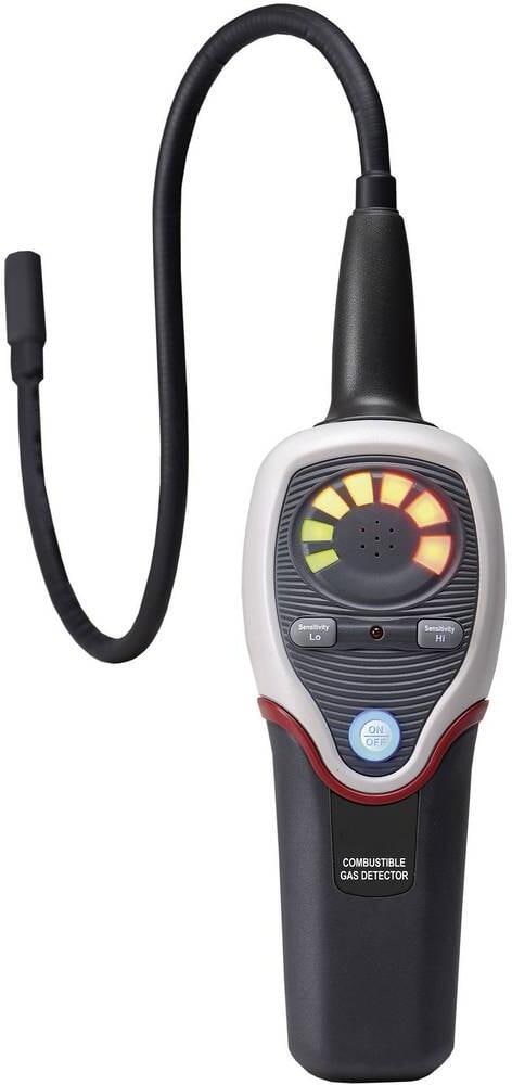 Dostmann electronic GD 380 Gasleck-Detektor Gas Messgerät optischer akkustischer Alarm Schwanenhals LED-Balkenanzeige schwarz