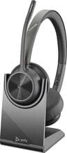 HP Poly Voyager 4320 UC On Ear Headset Bluetooth Stereo Noise Cancelling Lautstärkeregelung schwarz