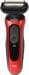 Braun Series 6 61-R1000s Folienrasierer Herrenrasierer Elektrorasierer akkubetrieben schwarz rot