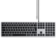 Satechi Slim W3 Tastatur Keyboard QWERTZ Multimediatasten kabelgebunden anthrazit
