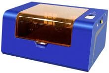 Renkforce RF-5169104 Lasergravierer Graviermaschine Laserschneidmaschine Laserschneider 40 Watt Touchscreen-Steuerung blau