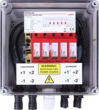 Dehn DCU 2 YPV 1100 2M 1S MC4 GAK Typ 2 im Gehäuse IP65 für PV-Anlagen 2MPPT mit je 1 String bis 1100V/DC