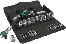 Wera 8100 SC 9 Zyklop Steckschlüsselsatz Speed-Knarrensatz zöllig 28teilig 1/2"-Antrieb