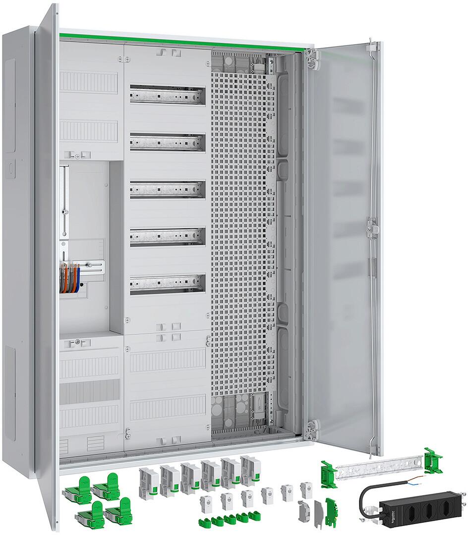 ABN ABNRS307Z0171 Zählerschrank 3Pkt Zählerfeld Verteilerfeld 1APZ LexCom IP44 SKII 5-polig 800x1100x210mm