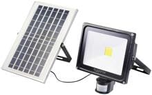 Sygonix SY-5461112 Solar-Spot LED-Flutlichtstrahler Solarleuchte mit Bewegungsmelder 50 Watt neutralweiß schwarz