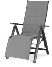 Best Varese Relaxsessel Campingstuhl Outdoor 75x63x110cm Camping Wohnwagen Wohnmobil anthrazit
