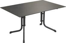 Sieger Boulevard Klapptisch Gartentisch Campingtisch 140x90cm Schieferdekor eisengrau