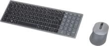 Dell KM7120W Wireless Tastatur Maus-Set Bluetooth WLAN Französisch AZERTY grau metallic schwarz