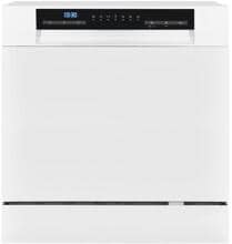 Exquisit GSP508-030D Tischgeschirrspüler Stand-Geschirrspüler 55cm breit 7 Programme 8 Maßgedecke weiß