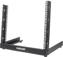 Intellinet 714747 19" Rack 2-Pfosten Desktop-Laborgestell Halterung 12 HE Stahl