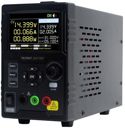 Voltcraft DLP-1305 Labornetzgerät Schaltnetzteil mobil einstellbar 0-30V 0-5A 150W Slave-Funktion 1 Ausgang