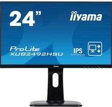 Iiyama ProLite 24" LED-Monitor Reaktionszeit 4ms 1920x1080 Pixel FHD HDMI DisplayPort VGA USB  schwarz