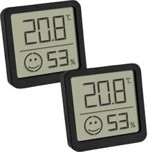 TFA Dostmann 30.5053.01.02 2er Set digitales Thermo-Hygrometer Thermometer mit Komfortzone
