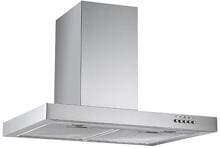 Respekta CH22098IXB Wandhaube Dunstabzugshaube Blockhaube 60cm breit Drucktasten Metallfettfilter Edelstahl