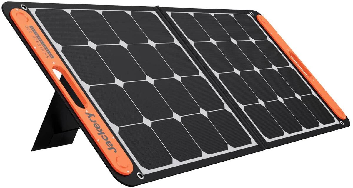 Jackery SoarSaga 100 JK-HTO587 Solar-Ladegerät faltbares Solarpanel 100W schwarz orange