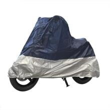 Pro Plus XL Schutzhülle Abdeckungen Abdeckplane Schutz für Motorrad Roller blau silber