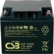 CSB Battery EVX 12400 Bleiakku Blei-Vlies AGM 12V 40Ah M5-Schraubanschlus