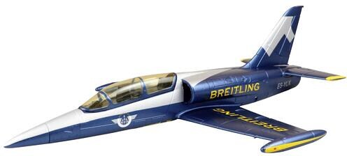Amewi 24095 AMXFlight L-39 Albatros Flugzeug RC Jetmodell PNP 550mm blau gelb silber