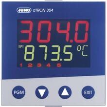 Jumo dTRON 304 PID-Temperaturregler Kompaktregler Heizregler Relais 110V/AC Einbau