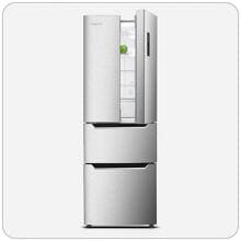 Wolkenstein FD351.4A++NF French Door Side-by-Side Stand-Kühl-Gefrierkombination 63,5cm breit 320 Liter inox