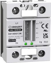Crouzet SSR GN2 Halbleiterrelais 50A max. 660V/AC spezieller Nulldurchgang grau