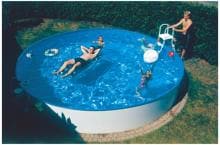 Future Pool Fun Kinderbadebecken Rundschwimmbecken mit Innenhülle 0,60mm Ø400x90cm adriablau