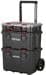 Keter Stack n Roll Werkzeugkasten Werkzeugkoffer Sortimentkasten 150 Liter Belastbarkeit max. 35kg schwarz rot