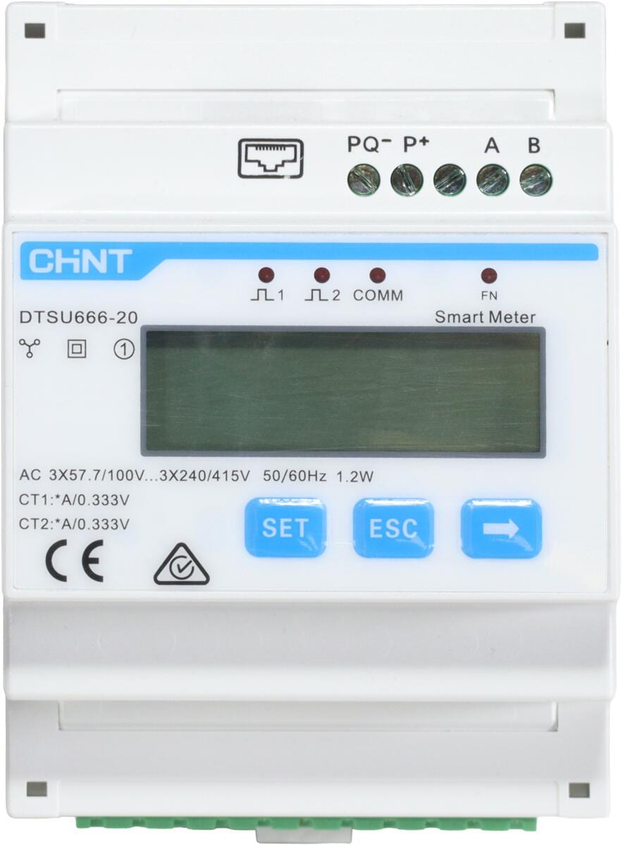 Sungrow DTSU666-20 Smart Meter SET Messwandler 2 CT-Sets 100A indirekte Messung 3-phasig