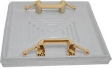 MPK Modell 40/42/42K Ersatzhaube Milchglas Camping Wohnwagen Wohnmobil Rahmen beige