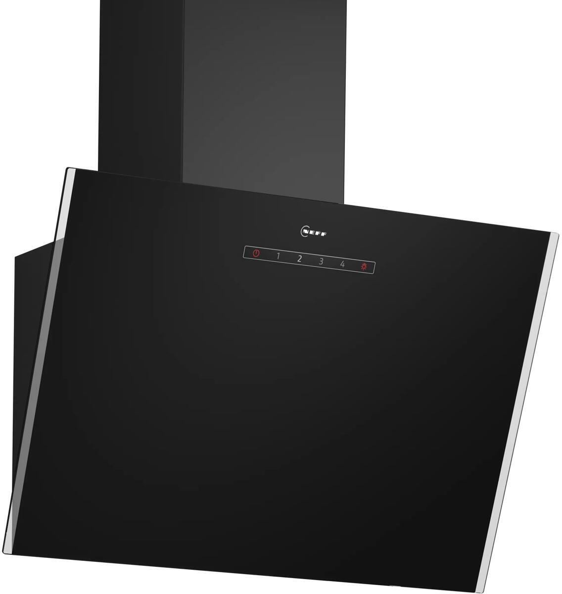 Neff D63IDK1S0 N30 Dunstabzugshaube Kopffreihaube 59cm breit Abluft Umluft Touch Control LED schwarz