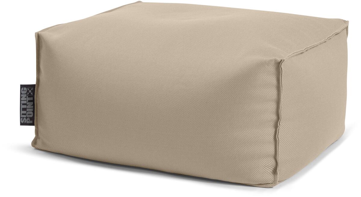 Sitting Point Korfu Roll Sitzhocker Beinauflage Camping Garten Terrasse taupe