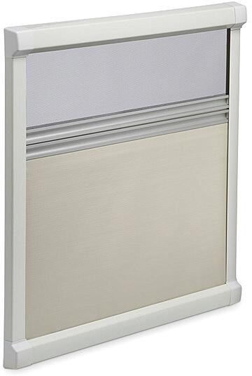 Dometic DB1R Doppel-Kassettenrollo Wohnwagen-Rollo 580x630mm Camping Caravan cremeweiß
