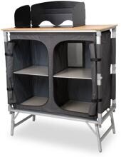 Camp4 Bamboo Quick High Campingküche Reiseküche Campingschrank 100x49x82cm anthrazit
