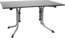 Sieger Boulevard Klapptisch Gartentisch Campingtisch 140x90cm Vivodur-Platte Schieferdekor graphit