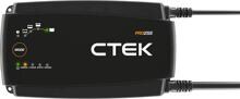 CTEK Pro 25S EU Automatikladegerät Autobatterie Ladegerät Batterieladung 12V 25A 300 Watt IP 44 schwarz