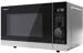 Sharp YC-PG204AE-S Stand-Mikrowelle Grill 45,5cm breit 20 Liter 700W Drehteller silber