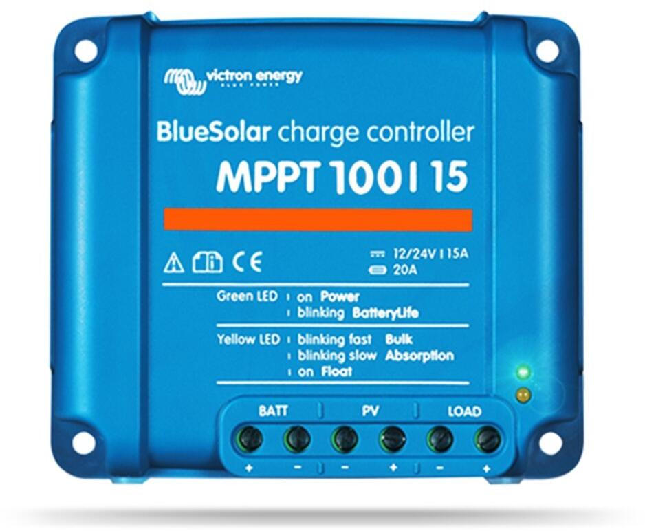 Victron Energy BlueSolar MPPT 100 15 Laderegler Solar Ladegerät 12V 24V 15A blau