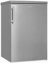 Exquisit KS16-4-HE-040D Stand-Kühlschrank 55cm breit 109 Liter LED Beleuchtung inoxlook