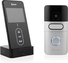Byron DIC-24615 IP-Video-Türsprechanlage Türstation Türsprechanlage Komplett-Set WLAN schwarz silber