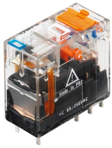 10 Stück Weidmüller RCI374AC4 Steckrelais Schaltrelais 24V/DC 16A 1 Wechsler
