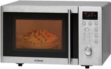 Bomann MWG2211UCB Kombi-Mikrowelle 20 Liter 46cm breit 800 Watt Grill Auftaufunktion silber