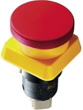 6 Stück Rafi 1.15.154.016/0301 Not-Aus-Schalter Stromunterbrecher Taster 25V 0,1A 2 Öffner IP65 gelb rot