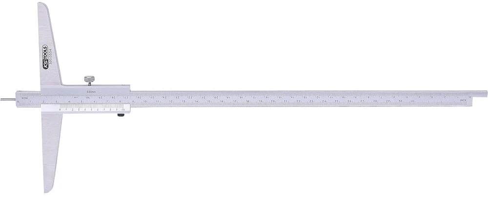 KS Tools 300.0554 Tiefenmessschieber Messschieber Schieblehre 0-300mm mechanisch