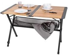 Camp4 Mendoza Bambus-Rolltisch Campingtisch Garten Ablagenetz Minicamper Van 110x70x71cm